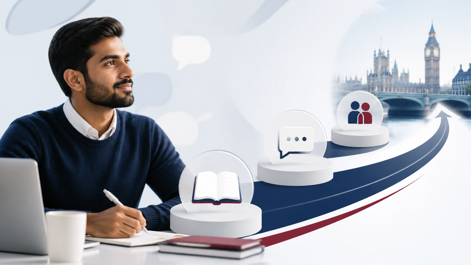 UK spouse visa English requirement pathway from learning to life in the UK